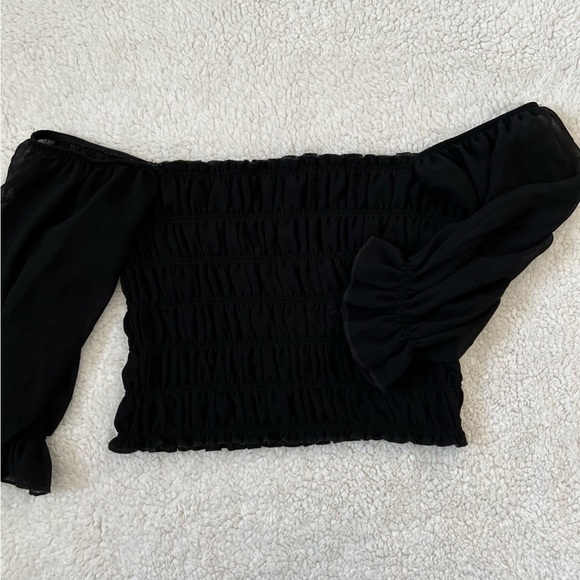 Garage Chiffon Puff Sleeved Blouse - Picture 5 of 11